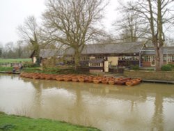 Boat hire, Dedham nr Flatford Mill Wallpaper