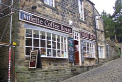 Villette Coffee House on Main Street, Haworth, England Wallpaper