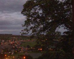 Night time in Haworth, England, 2004 Wallpaper