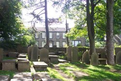 Bronte Parsonage and Cemetery, Haworth, England 2004 Wallpaper