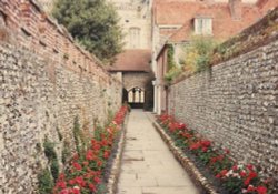 St Richard's Walk, Chichester Cathedral Wallpaper