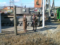 Eden Camp, Malton, North Yorkshire.,(living history),. Wallpaper