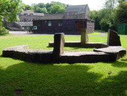 A ring of stones at the Worsborough res, properbly used by the scouts, Barnsley South Yorkshire. Wallpaper