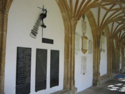 The Cloisters, Wells Cathedral, Somerset. Wallpaper