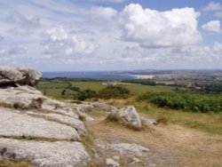 Hayle Towans from Trencrom Hill Wallpaper