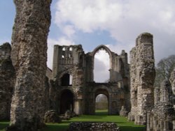 View from the nave, Castle Acre Priory, Norfolk Wallpaper