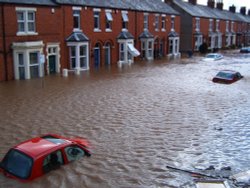 Petteril Street, Carlisle, Cumbria. The devastating flood January 8th 2005 Wallpaper