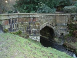 One of the first ornate bridges you come to in Sunnyhurst Woods, Darwen, Lancashire. Wallpaper