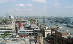 City of London and Tower Bridge from the Monument Wallpaper