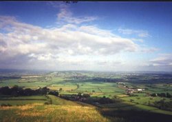 View from the Glastonbury Tor Wallpaper