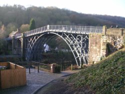 Ironbridge in Shropshire. October 2005 Wallpaper