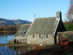 The Boat House, Derwent Water, Keswick,The Lake District, Cumbria 2005. Wallpaper