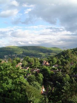 A view of Church Stretton, Shropshire.