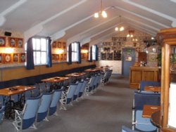 The Garrison Cinema Bar, Eden Camp, Malton, North Yorkshire. Wallpaper