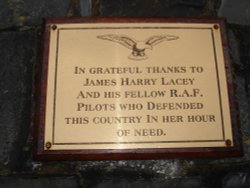 The inscription on The RAF Monument, Eden Camp, Malton, North Yorkshire. Wallpaper