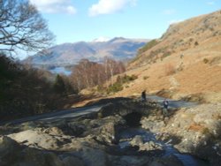 Ashness Bridge, one of the most photographed bridges The Lake District. Keswick.