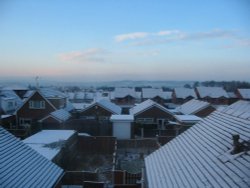 Winter in Stoke-on-Trent, Staffordshire. Wallpaper