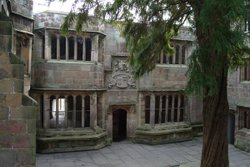 Skipton Castle, Yorkshire Conduit Court Wallpaper