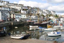 Brixham Harbour, Devon, from where Sir Francis Drake voyaged in The Golden Hind. Wallpaper