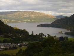 Ullswater taken from above Glenridding Village, Cumbria Wallpaper