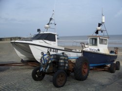 Fishing Boats, Cromer Wallpaper