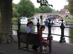 Thames river, Abingdon Wallpaper