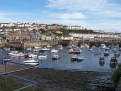 Porthleven, Cornwall. The inner hourbour Wallpaper