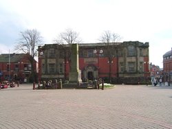 The Carnegie Free Library and Cenotaph, Ilkeston, Derbyshire Wallpaper