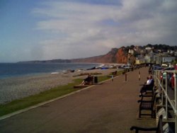 The promenade at Budleigh Salterton, Devon Wallpaper