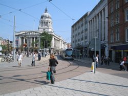 Market square, Nottingham Wallpaper