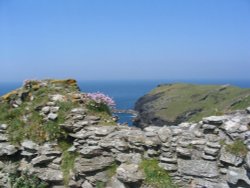 Tintagel Bay, Cornwall - June, 2003 Wallpaper