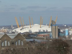 The Millennium Dome from Observatory Hill Wallpaper