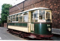 An old train, pictured in the Black country museum in Dudley Wallpaper