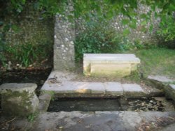 St Augustine's Well (The Silver Well). Cerne Abbas, Dorset. Wallpaper