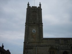 St Mary's church. Cerne Abbas. Dorset. Wallpaper