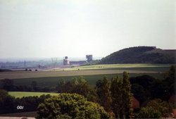 Braithwell Village taken from St James Church Tower Open Day June 11th 1994. Wallpaper