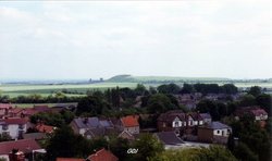 Braithwell Village taken from St James Church Tower Open Day June 11th 1994. Wallpaper