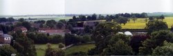 Braithwell Village taken from St James Church Tower Open Day June 11th 1994. Wallpaper