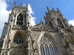 The awsome West towers of York Minster Wallpaper