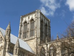 Central  tower of York Minster Wallpaper