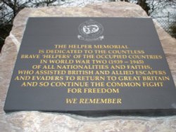 The inscription on the Helper Memorial at, Eden Camp, Malton, North Yorkshire. Wallpaper