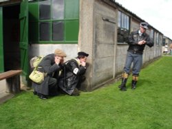 The French Resistance Re-enactment at Eden Camp, Malton, North Yorkshire. Wallpaper