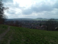 The view across Warminster from Cop Heap. Wallpaper