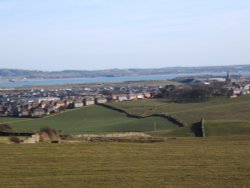 Overlooking Millom, with the Duddon Estuary beyond. Wallpaper