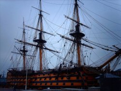 HMS Victory, at the Historical Dockyard in Portsmouth