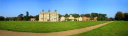 This is a picture of the south face of Felbrigg hall,with the old stable block to the right. Wallpaper