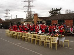 The unveiling of the Helper Memorial Day, at Eden Camp, Malton, North Yorkshire. Wallpaper