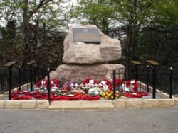 The Helper Memorial in all it's glory at Eden Camp, Malton, North Yorkshire. Wallpaper