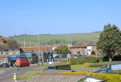 Sompting Ave roundabout, Worthing, West Sussex. Leading to Upper Brighton Road Wallpaper