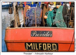 Fishing boat - Arbroath Harbour Wallpaper